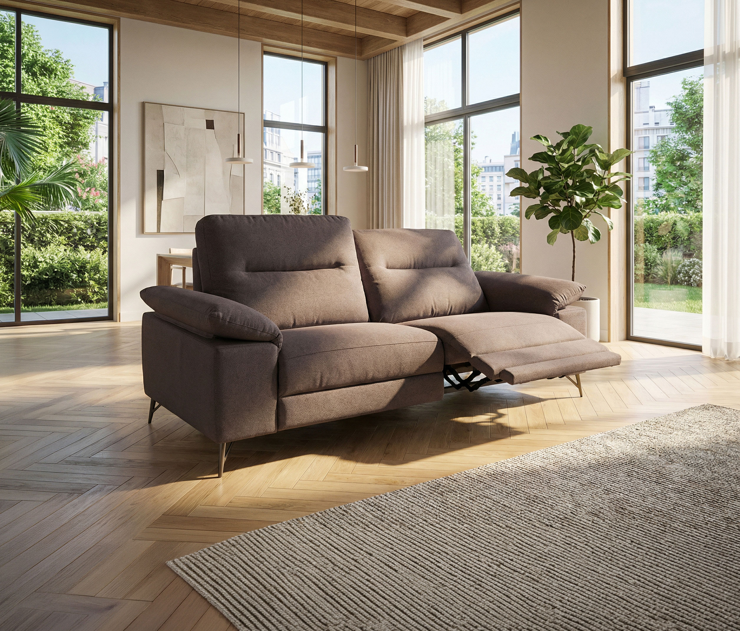 fleur Divano Fleur con recliner elettrici - immagine 1