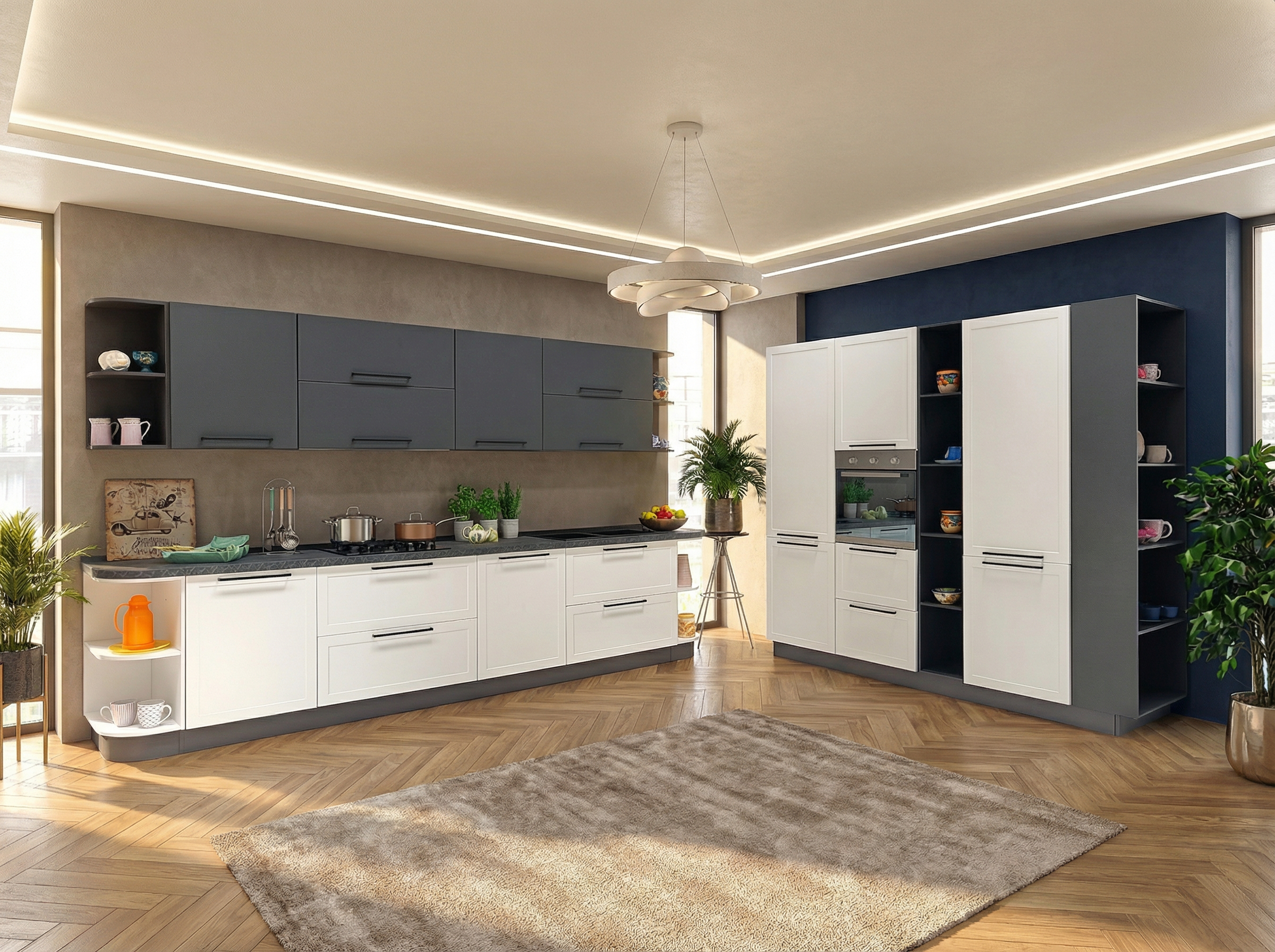 gaia-pet-AI Cucina Gaia Pet con colonna dispensa - immagine 1